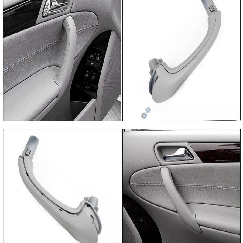 Car Inner Door Handle Trim Pull Grab Panel Handle 2038101551 2038101651 for For Mercedes Benz C-Class W203 2000-2007 fit 4-Door Sedan Only