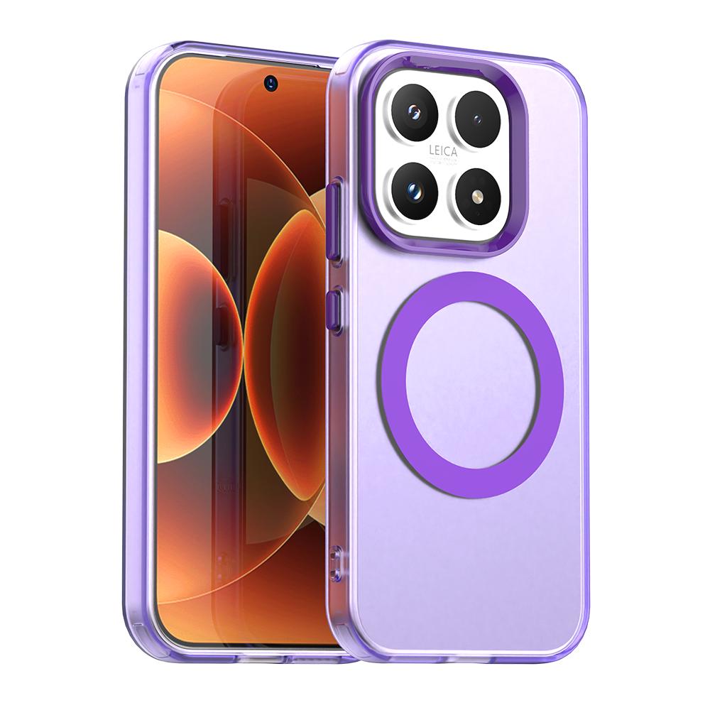 Matte Candy Magnetic Wireless Charge Transparent Case For Xiaomi 17 15T Pro Redmi Note 15 Pro Plus 15C Shockproof Phone Cover