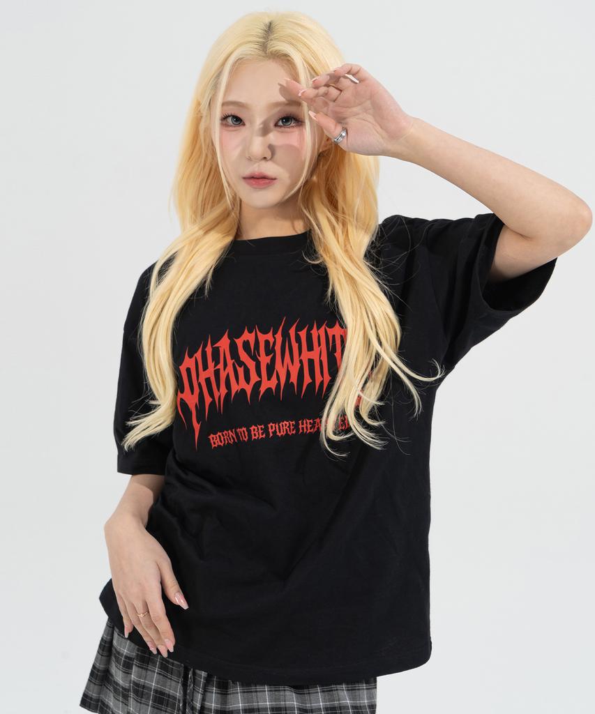 Peijeuhwaiteu [Phase_2] Metal Logo Tee_Black / 8802026-St12