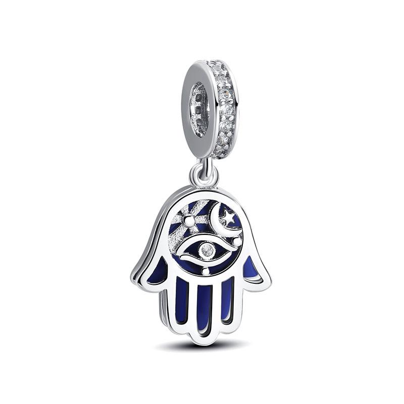 Authentic Copper Charm Bead Charms Lucky Shamrock Horseshoe Hamsa Hand Bead Compatible With Brand Bracelets Necklaces Do It Yourself Jewellery Ideal F