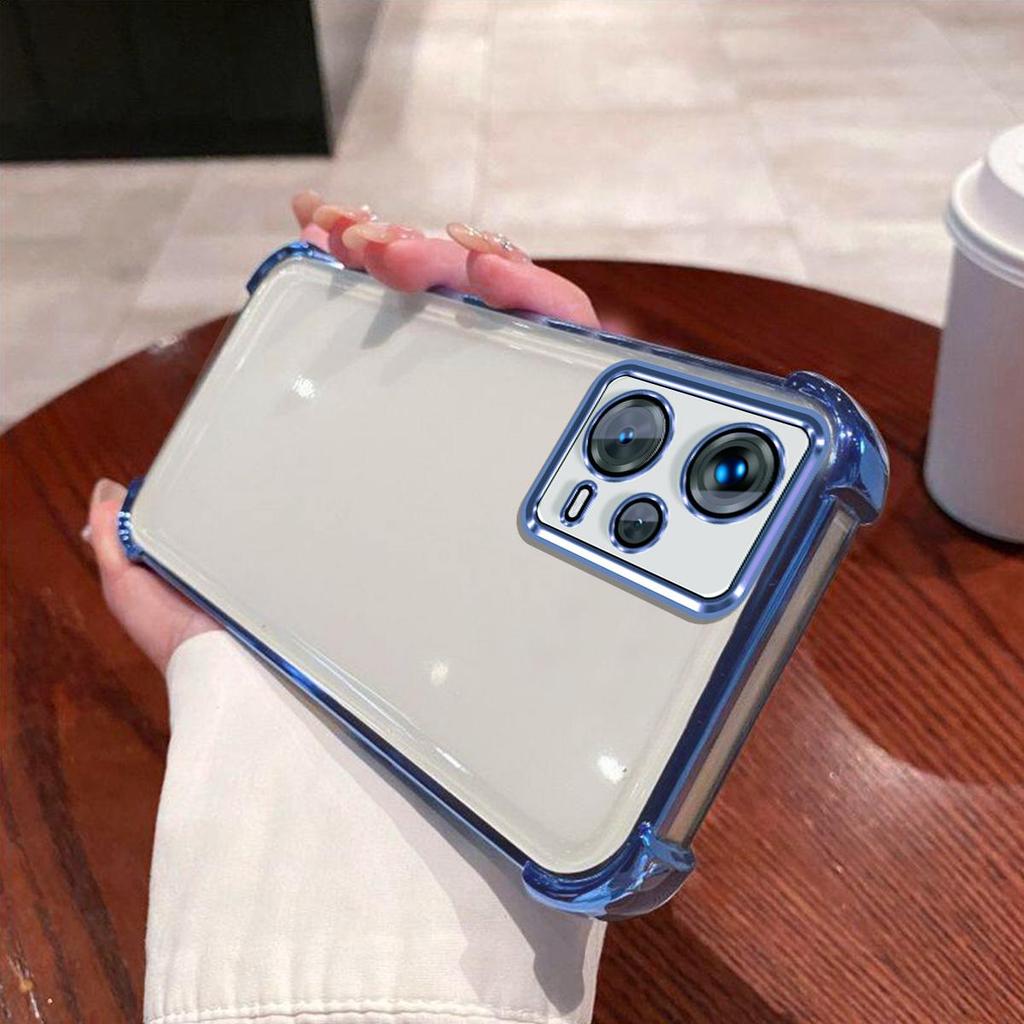 Case for Xiaomi POCO X5 5G Electroplated Color Border Clear Phone Casing Cover