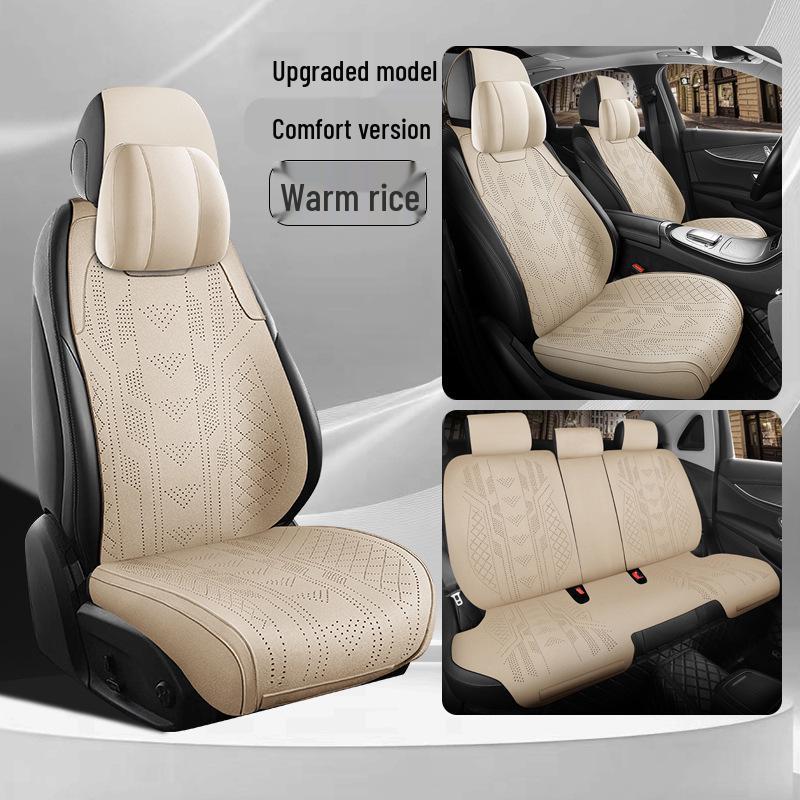 4th Gen Geely Emgrand Premium Suede Seat Covers - All Seasons Manual Xingyao Longteng Edition