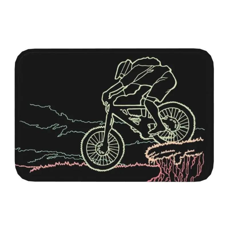 Személyre szabott Kerékpár Bicikli Versenyzők Bejárati Szőnyeg Szőnyeg Csúszásmentes Kerékpározás Kerékpáros MTB Hegyi Kerékpározás Konyha Fürdőszoba WC Szőnyeg Szőnyeg
