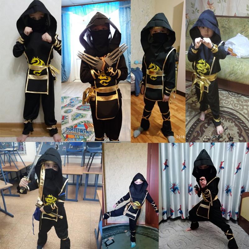 Ninja Kostüm Junge Halloween Kinderkostüm Junge Ninja Muskelkostüm mit Ninja Schaumstoffzubehör Bestes Kindergeschenk