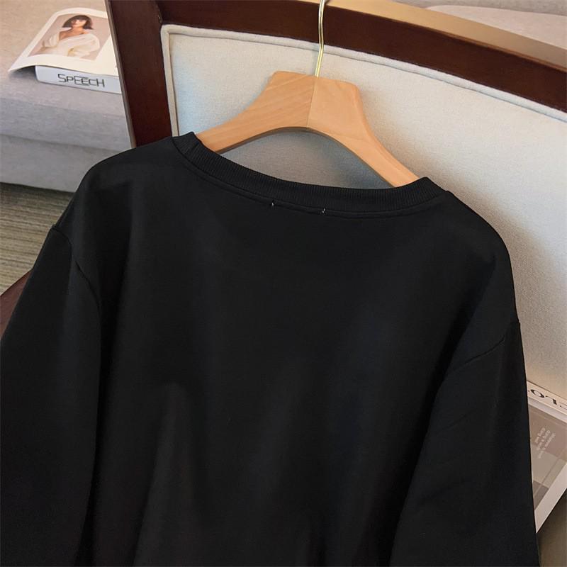 Plus Size Loose Fit Autumn Hoodie for 200-350 Jin, Bust Sizes 150/160
