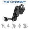 360° Rotatable Phone Mount Aluminum Alloy Ball Head Extension Rod Phone Holder Joint  Car Interior
