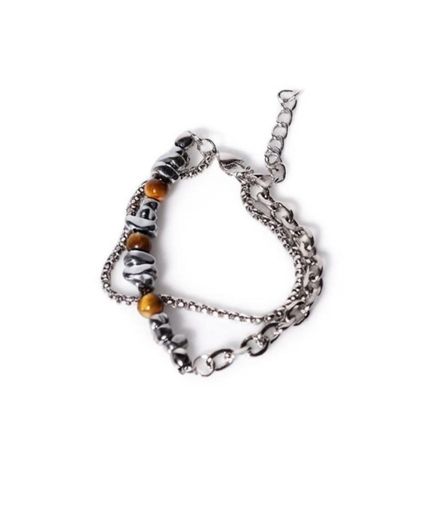 Dwse Shine Pebble Bracelet (Brown)