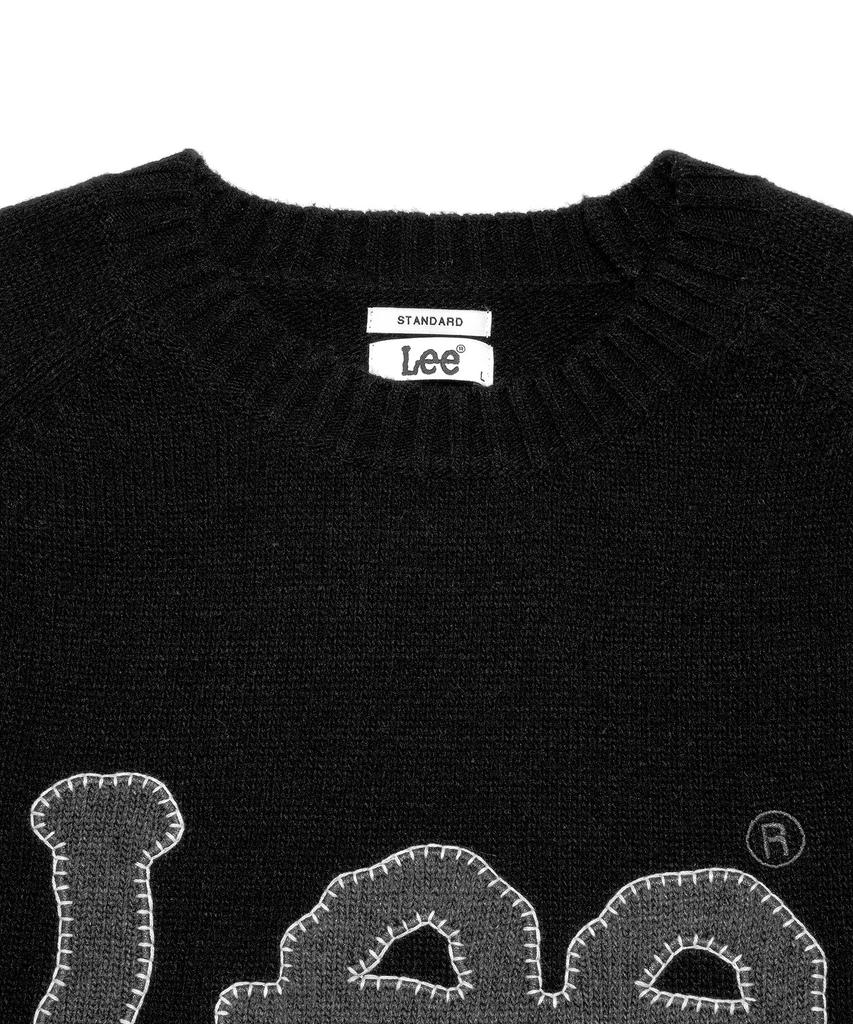 LEE Applique Big Logo Knit Black