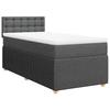 Maison Exclusive - Sommier à lattes de lit avec matelas Gris foncé 80x200 cm Tissu