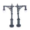 2/12Pcs Dollhouse Mini Christmas Street Lights Garden Street Lights Simulation Model Miniatures Lights Ornaments Home Decor