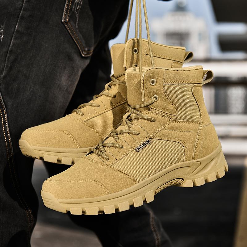 Grote Maat Mannen Laarzen Outdoor Woestijnlaarzen Wandelschoenen Enkellaarsjes Voor Mannen Werk Veiligheidsschoenen