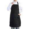 Men's H-Shaped Cafe Apron, Simple Design, Available In Both Sizes, Solid Color, 65% Polyester, 35% Cotton, Stylish, Large Capacity Pockets,