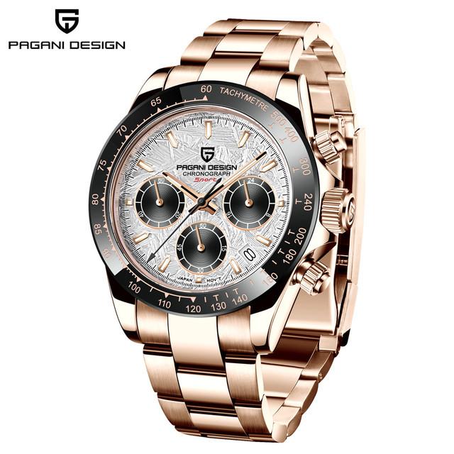 40MM PAGANI DESIGN V2 Quartz Watches for Men Top Brand Automatic Date Wristwatch Luxury Sapphire Glass Sports Chronograph Clock