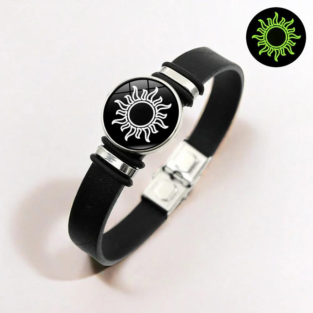 1/2Pcs Luminous Sun Moon Braided Bracelets for Lovers Adjustable Couple Bracelets Fashion Valentine Day Jewelry Girlfriend Gift