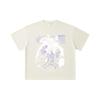 260 GSM Double Yarn 32 Count 100% Cotton Jujutsu Kaisen V35 Mahoraga Print Unisex Heavy Cotton T Shirt