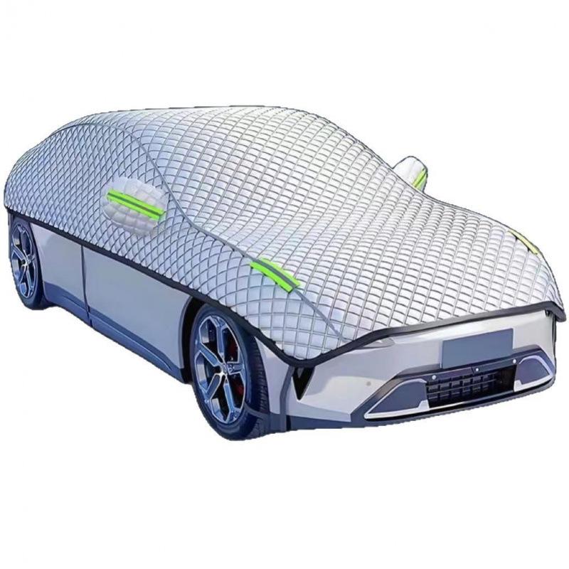 Universal Thickened Aluminum Foil Car Cover: Sun Protection & Insulation for All Seasons