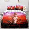 Death Note Bettwäsche Set Einzelbett Twin Full Queen King Size Bettset Erwachsene Kinder Schlafzimmer Bettbezug Sets 3D Druck Anime Death Note A
