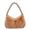 Autumn and Winter New Braided Armpit Plush Bag Cute Simple Niche Design High Sense Large Capacity Versatile Woman