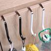 1Pcs Hanging Organizer Over The Door Hooks Bathroom Bedroom Kitchen Nonstick Non-punching Towel Coats Hangers