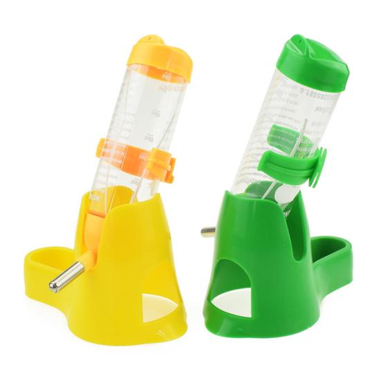 80ml/120ml Hamster Feeder Large Capacity Drip-Resistant Plastic 2 In 1 Auto Dispenser Water Feeder Food Container Pet Supplies