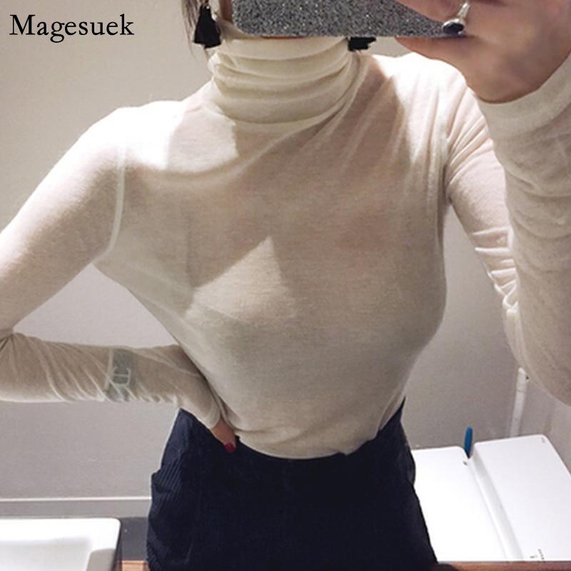 Spring Autumn White Blouse Shirt Women Korean Thin Long Sleeve Female Shirt Tops Sexy Office Lady Solid Casual Blouses 12873