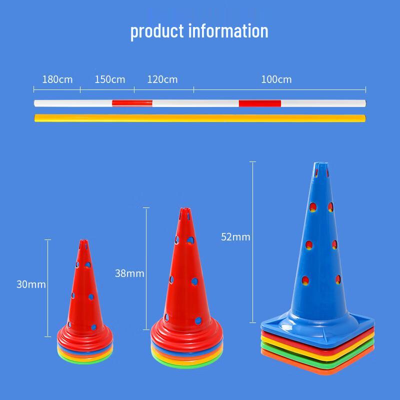 Football Training Slalom Poles Set
