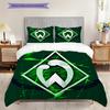SV Werder Bremen Pattern Bedding Quilt Set Quilt Cover Pillowcase Home Decoration Birthday Gift (1 * Duvet Cover + 2 * Pillowcase, Without Core)