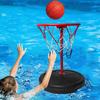 Poolkorb Wasserspielzeug Lustig Tragbar Leichtgewicht Basketballständer Interaktiv für