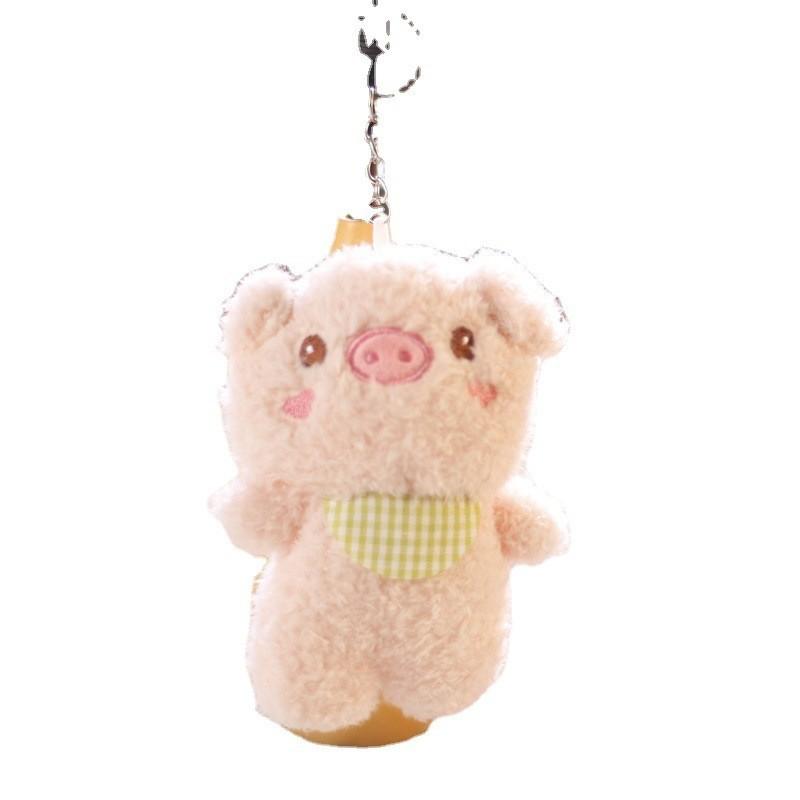 Entzückender Plüschbär Schlüsselanhänger Ultraweiches Stofftier für Taschen und Schlüssel 11cm