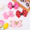 2Pcs/lot Baby Girl Lovely Polka Dot Bow Hair Clips for Hair Kids Cartoon Hairpins Boutique Dress Hair Accessories Gift Set