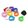 8mm Birds Pigeon Foot Rings Small Poultry Foot Ring 10 Colors Plastic Dove Clip Quail Pigeon Foot Ring Pet Bird Supplies 200 Pcs