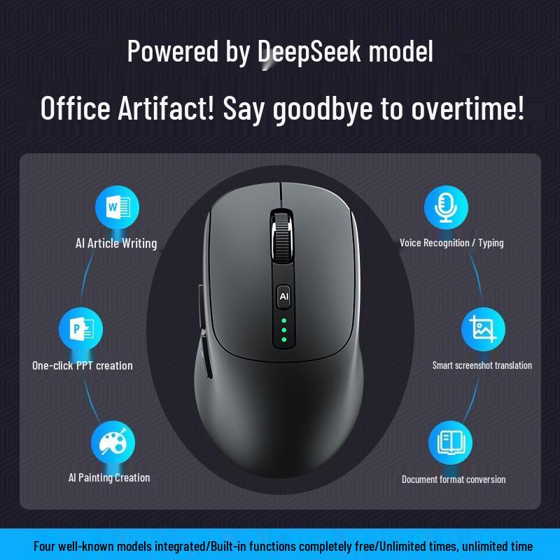 AI Voice-Activated Silent Bluetooth Mouse with Multiple Models for PPT and Table Creation