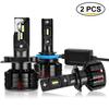 2 шт. H1 H4 H7 LED H11 H3 HB3 9005 HB4 9006 Світлодіодні лампи для автомобільних фар Canbus без помилок 20000LM 6500K Міні-автоматична фара 12V 24V