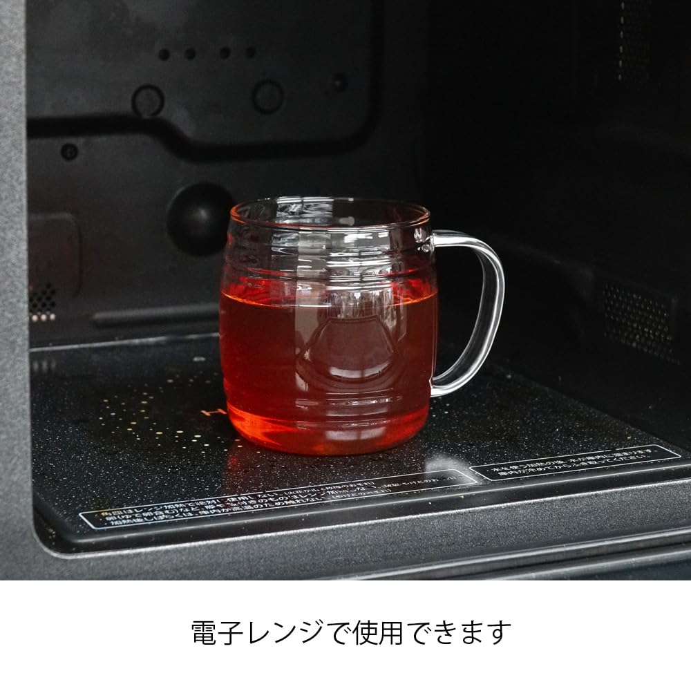 HARIO Glass Barrel 620mL Beer Glass Dishwasher and Microwave Made In Heat-Resistant Mug, Safe, Japan, HGB-620-M