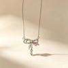 Elegant Cat Pendant Necklace: Fresh Design with Micro-Set Zircons for Women - Light Luxury & High-End Feel; Perfect Clavicle Chain Accessory.
