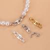S925 Silver 18k Gold Plated Handmade Bracelet & Necklace Double-headed Connector Clasps