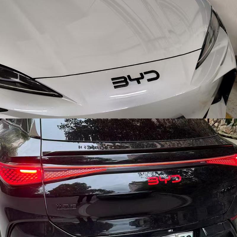 Do BYD Sealion 07 EV Przód Tył Przyciemniany Emblemat Czarny Wojownik Styl Dymione Logo BYD Akcesoria do Modyfikacji