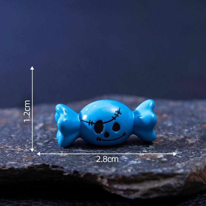 Halloween Miniatuur Beeldje Bot Schedel Kist Huis Stoel Halloween Mini Hars Cartoon Eng Spook Beeldje Feest Decoraties