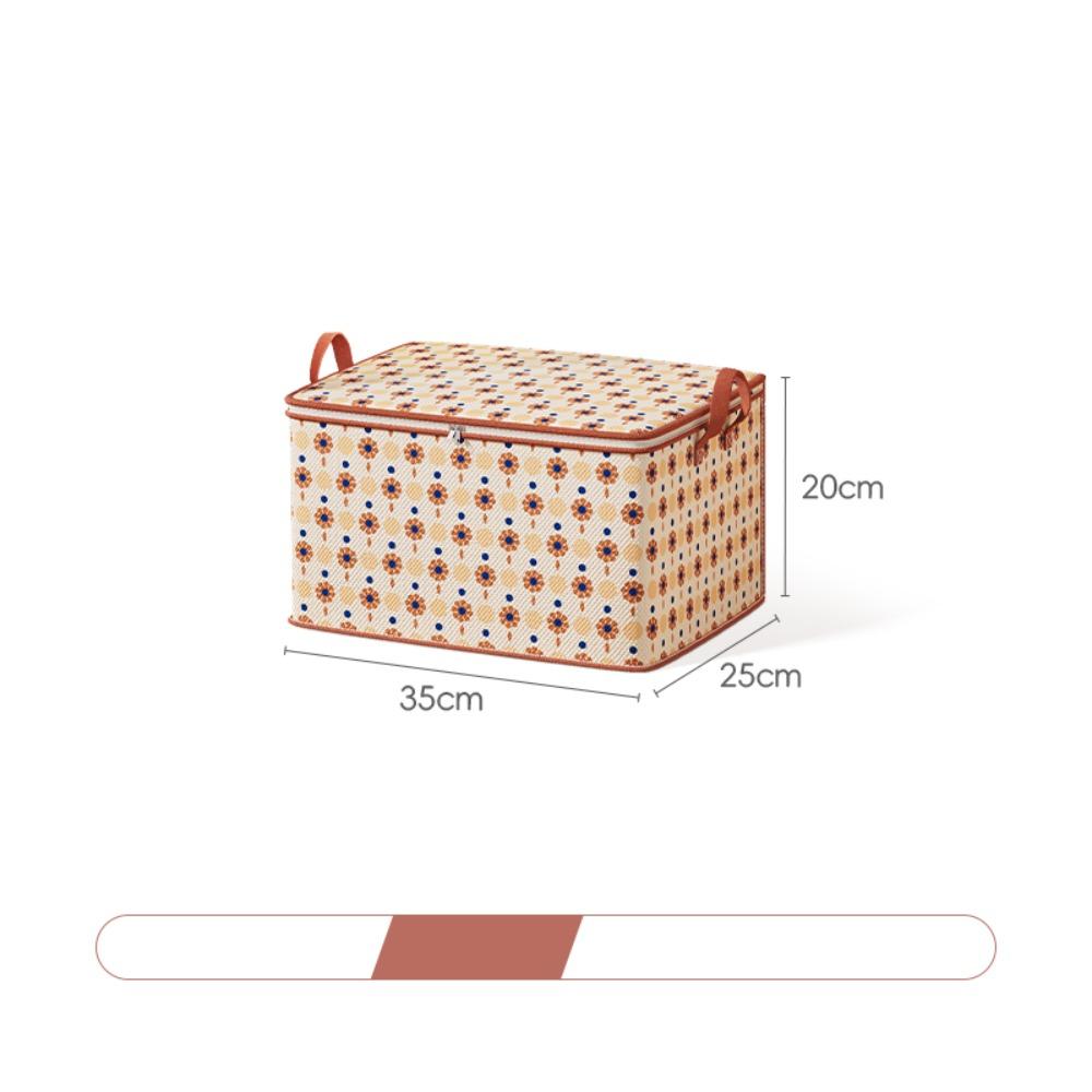 Fabric Clothes Quilt Storage Bag with Handles Folding Storage Baskets  for Cupboard
