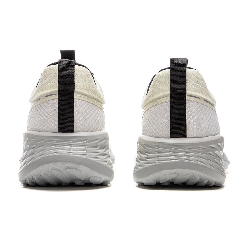 Li Ning Slip Resistant Abrasion Resistant Low Top Casual Running Shoes Men's Mist White ARSV121-1