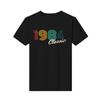 Druck T-Shirt O-Ausschnitt 1984 Klassiker Geburtstag Weihnachten Maßanfertigung Kurzarm Baumwoll-Top Herrenmode