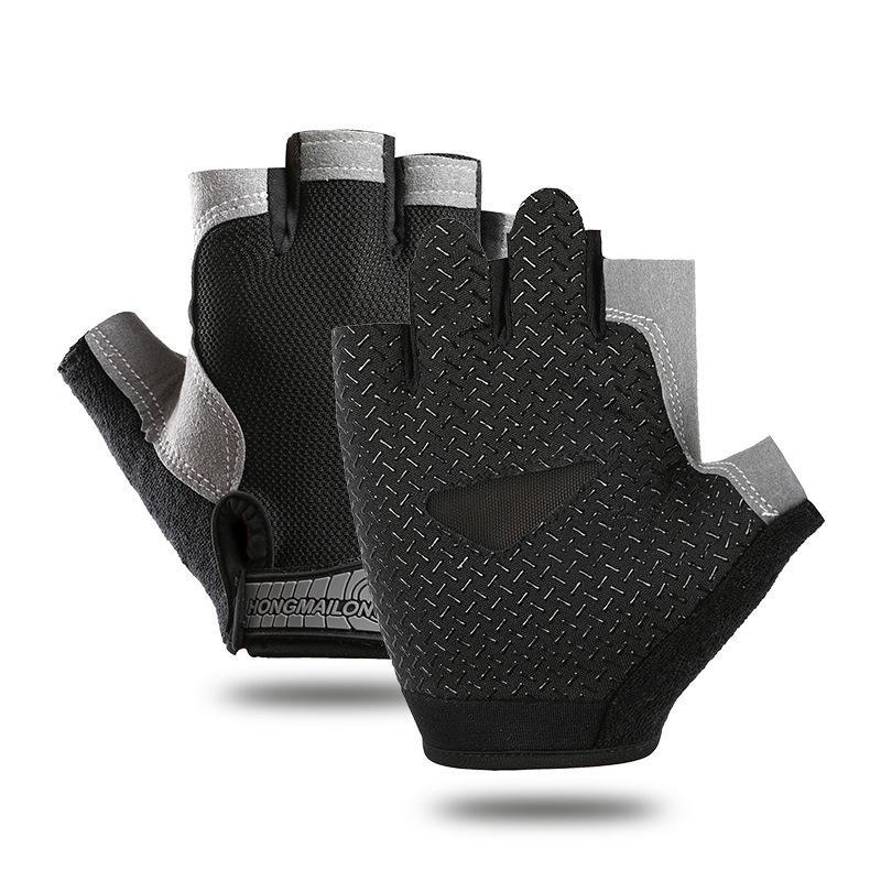 Anti Slip Shock Breathable Half Finger Gloves Breathable Biking Gloves Fitness Gym Bodybuilding Crossfit Exercise Fitness A Practical Use