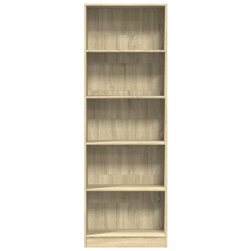 Vidaxl Étagère, Chêne Sonoma, 60X24X176 Cm, Matériau à base de bois