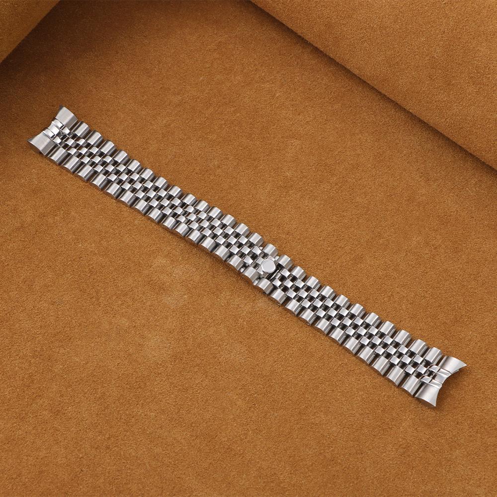 Roestvrijstalen Horlogeband voor Rolex 20mm voor Water Ghost Polsband Gebogen Einde Zilver Goud Armband Heren Dames Sport Horlogeband