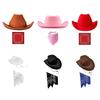 Bandană respirabilă în stil cowboy Pachet Accesoriu pentru costum de petrecere Copii Accesoriu confortabil pentru costum