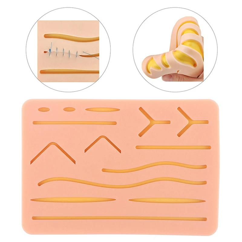 Chirurg Trauma Naht Training Kit Silikon Haut Pad Wunde Generatoren Medizinische Praxis Ausbildung Haut Verwenden