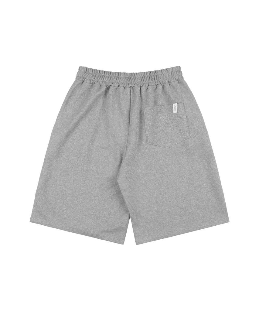 FANCY CLUB Button-Up Bermuda Sweatpants (Gray) F25Qd817