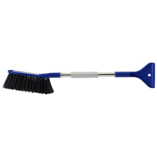 Car Snow Brush Ice Scraper Aluminum Alloy Long Handle EVA Sponge Grip Flexible Nylon Bristles Auto Windshield Snow Removal Broom Ice Shovel Tool