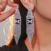 High-end Luxury Full Diamond Long Fringed Earrings for Women