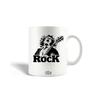 Caneca de Cerâmica - - AC/DC - Preto e Branco - 30cl - Compatível com Máquina de Lavar Louça